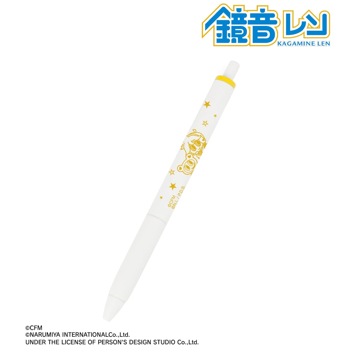 【初音ミク】ANGEL BLUEコラボ 描き起こし 鏡音レン&ナカムラくん ユニボール ワン ゲルインクボールペン