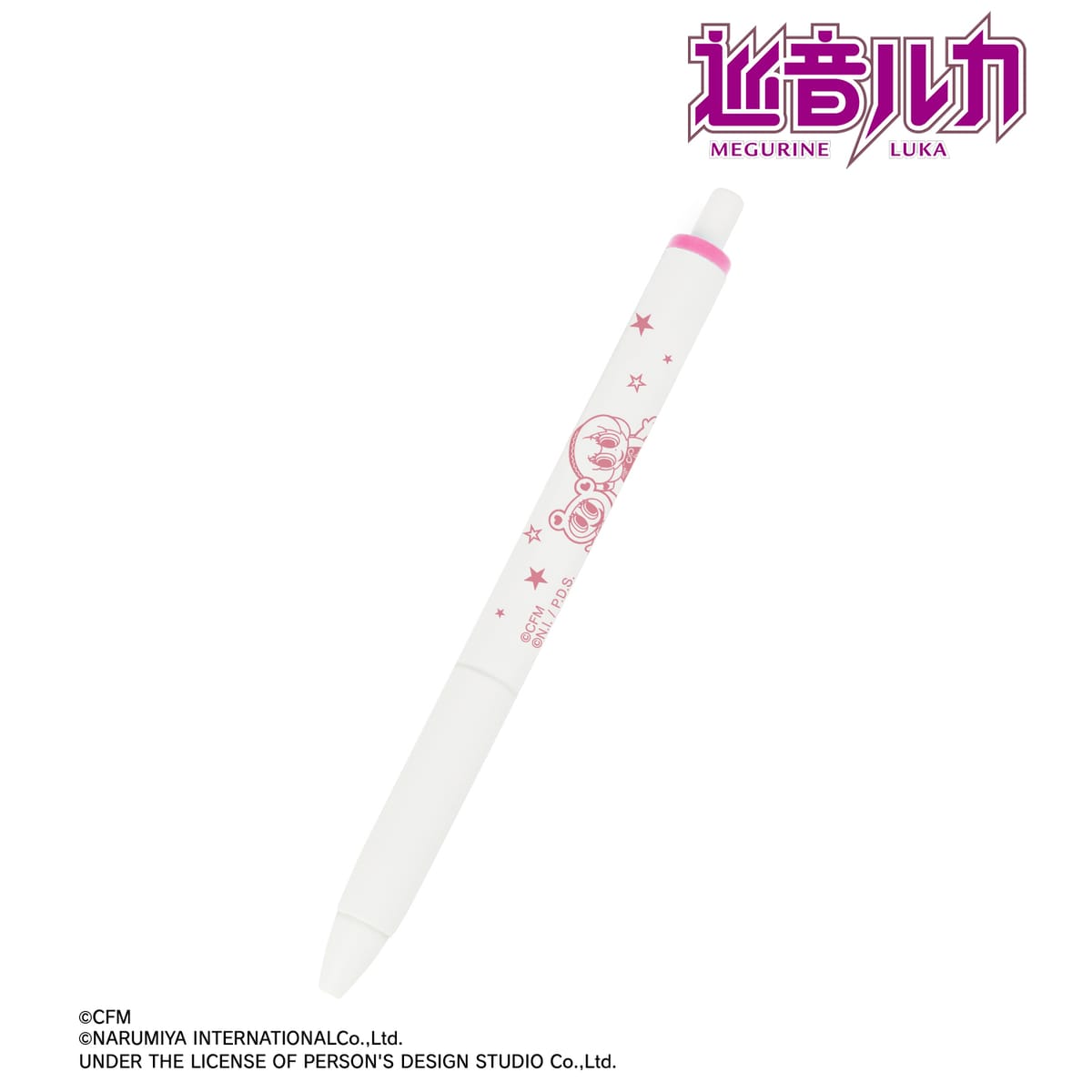 【初音ミク】ANGEL BLUEコラボ 描き起こし 巡音ルカ&ナカムラくん ユニボール ワン ゲルインクボールペン