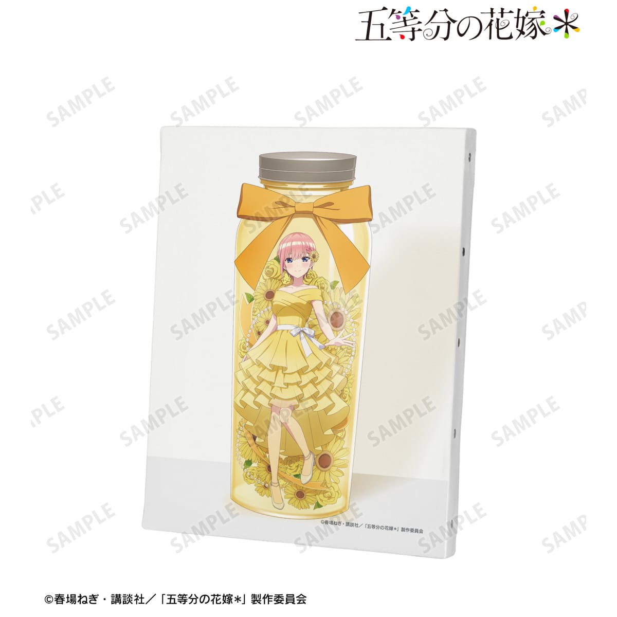 【五等分の花嫁＊】描き下ろし 中野一花 ハーバリウムver. F0号キャンバスボード