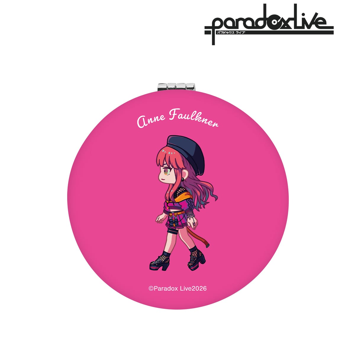 【Paradox Live】アン・フォークナー ちびとこ 丸型折りたたみミラー
