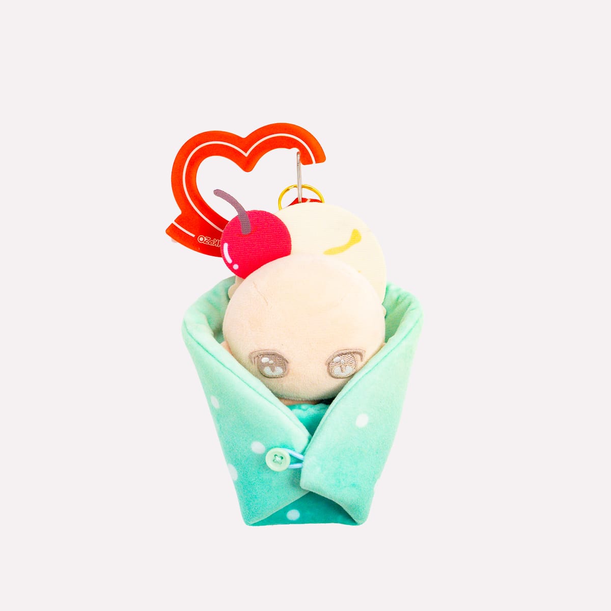 ぬいのおくるみ　ぬいくるみん（クリームソーダ）