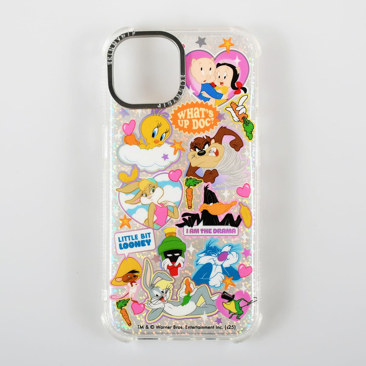 【SKINNYDIP】iPhone15　ルーニー・テューンズ　ステッカー柄