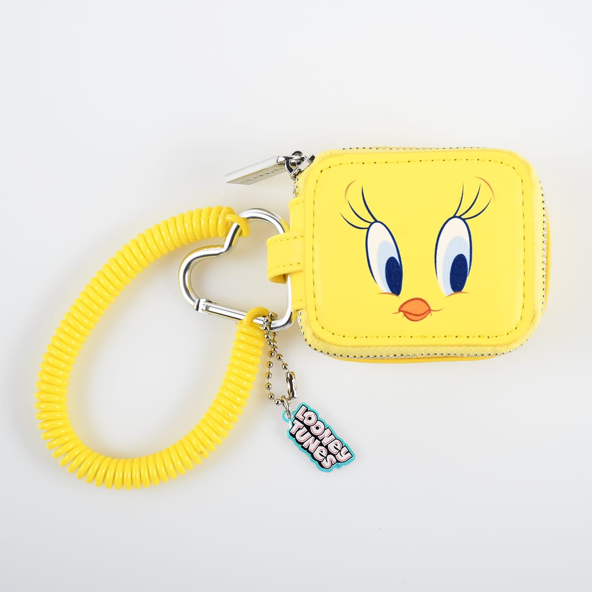 【SKINNYDIP】Ｗイヤホンケース　ルーニー・テューンズ　トゥイーティー