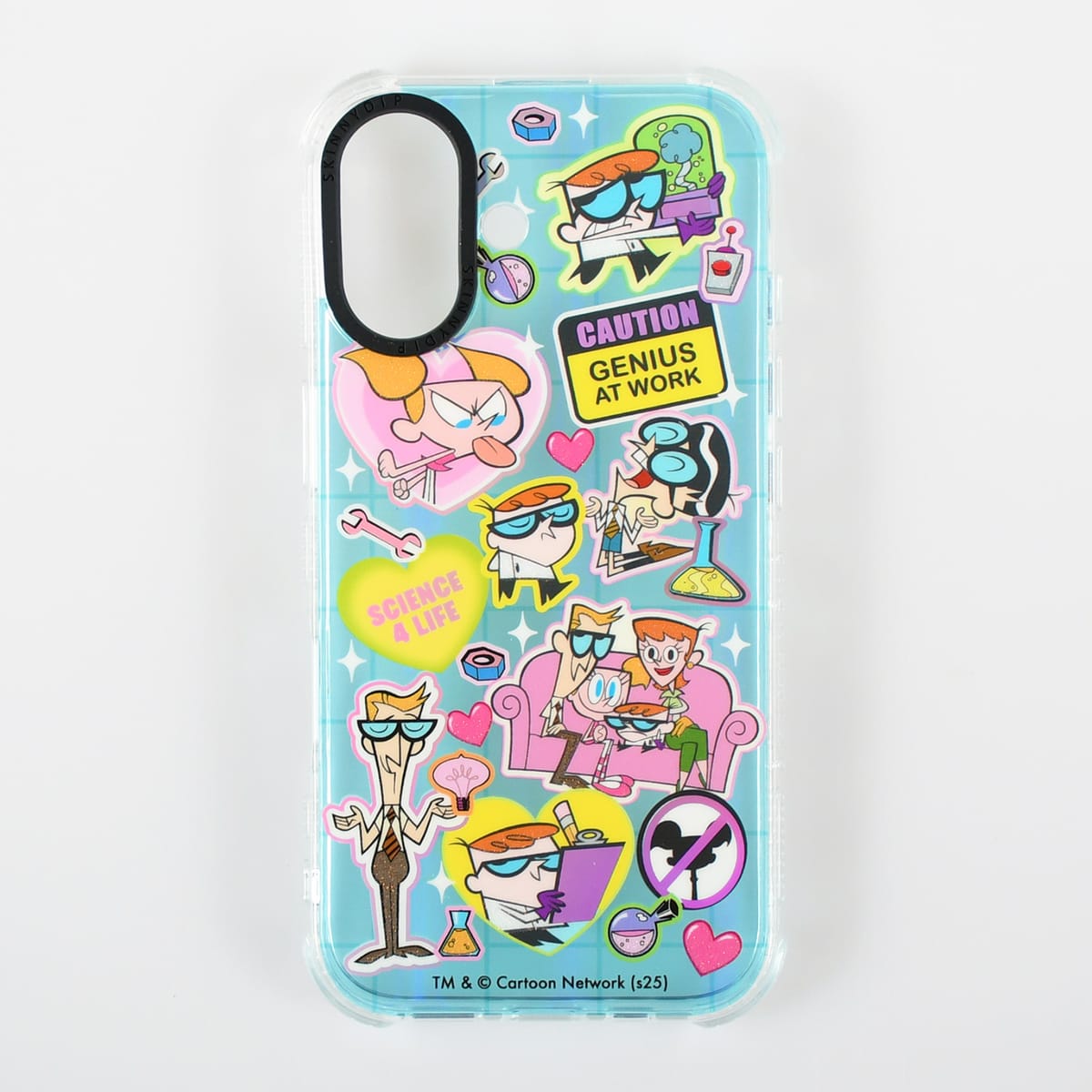 【SKINNYDIP】iPhone16　デクスターズ　ラボ　ステッカー柄