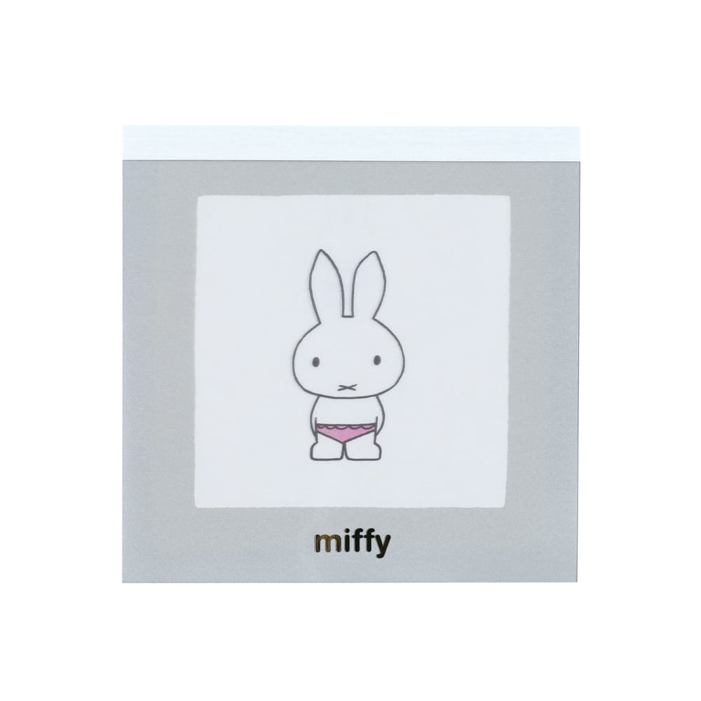 【ミッフィー】メモパッド・スクエア（gray）
