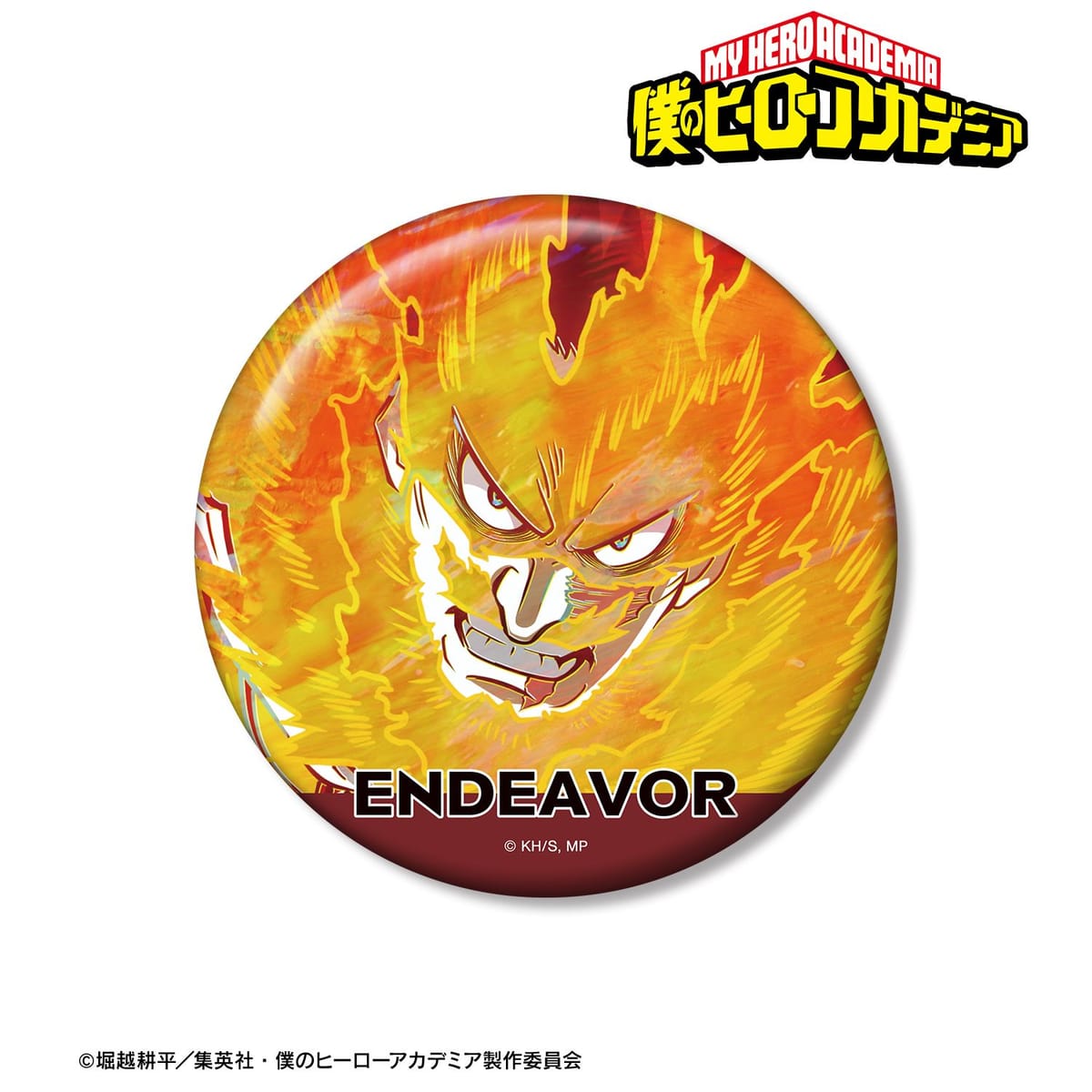 【僕のヒーローアカデミア】エンデヴァー Ani-Art 第8弾 100mm缶バッジ
