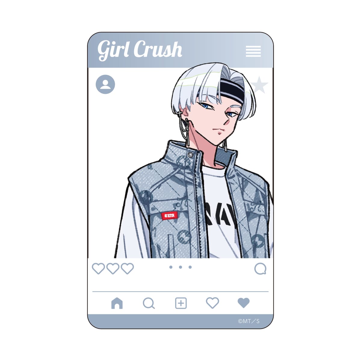 【ガールクラッシュ】 SNS風クリアカード　シオン