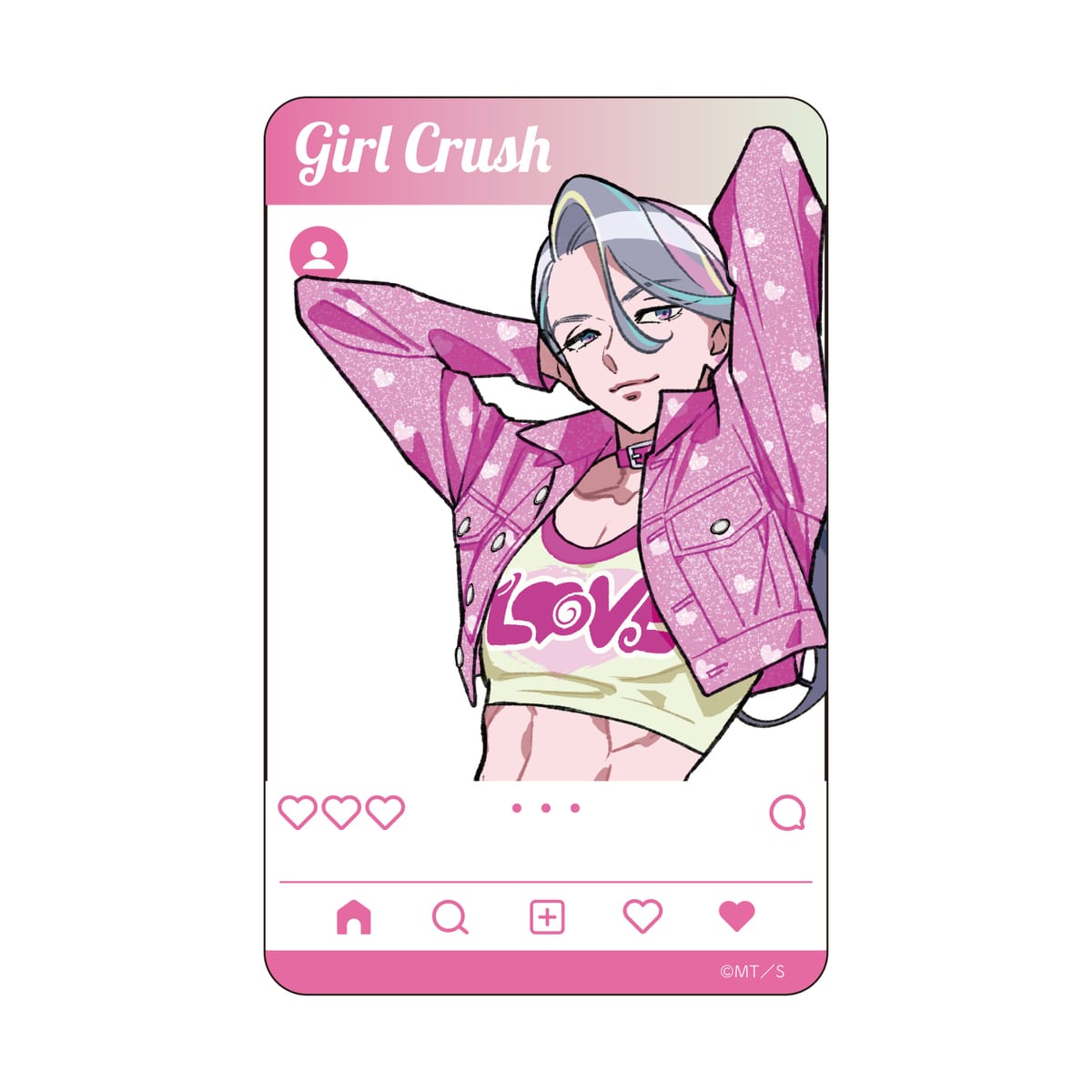 【ガールクラッシュ】 SNS風クリアカード　ジャファン