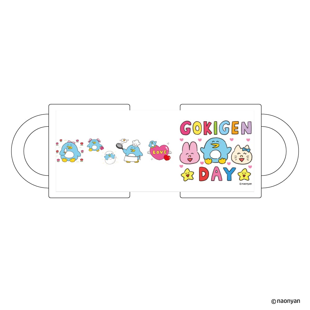 【なおにゃん】 マグカップ 総柄