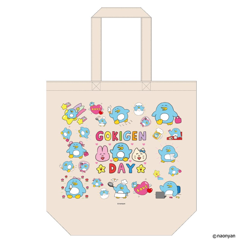 【なおにゃん】 トートバッグ ペンギン