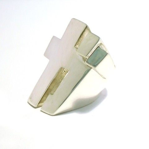 【効果音シルバーリング】ガ（シルバー）（サイズ17）