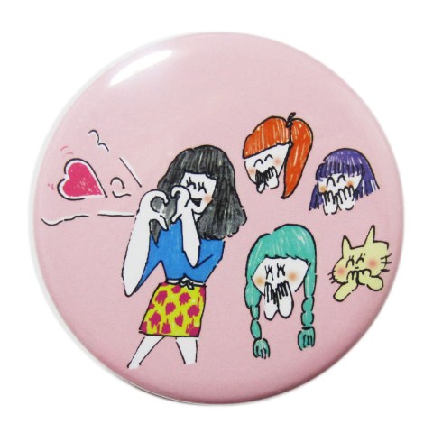 【りかちゃん】恋の応援団缶バッチ