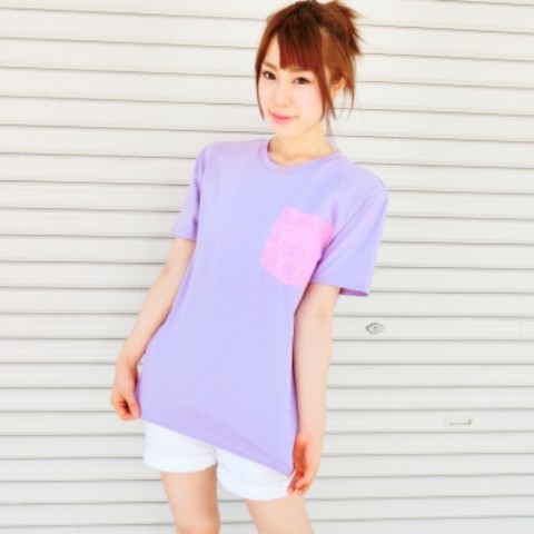 【unsung hero】魔法ポケットTEE　パープル