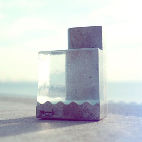 【部屋とmidori】小さな海のペンスタンド。 “Pool-A”(クリア)