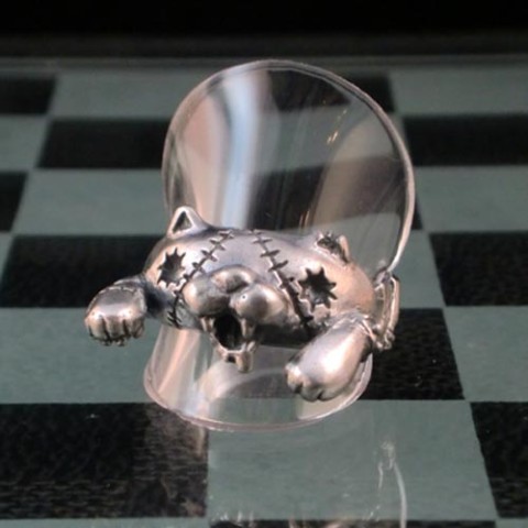 【1.69[one.rock]】【2.69[ニャン ロック]】【リング】Zombienya（15号）